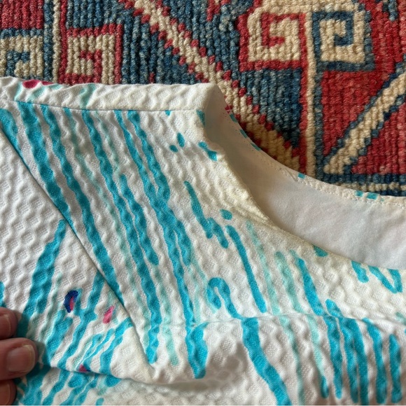 Lilly Pulitzer Blue and Pink Sleeveless Dress Lighthouse - Picture 4 of 5